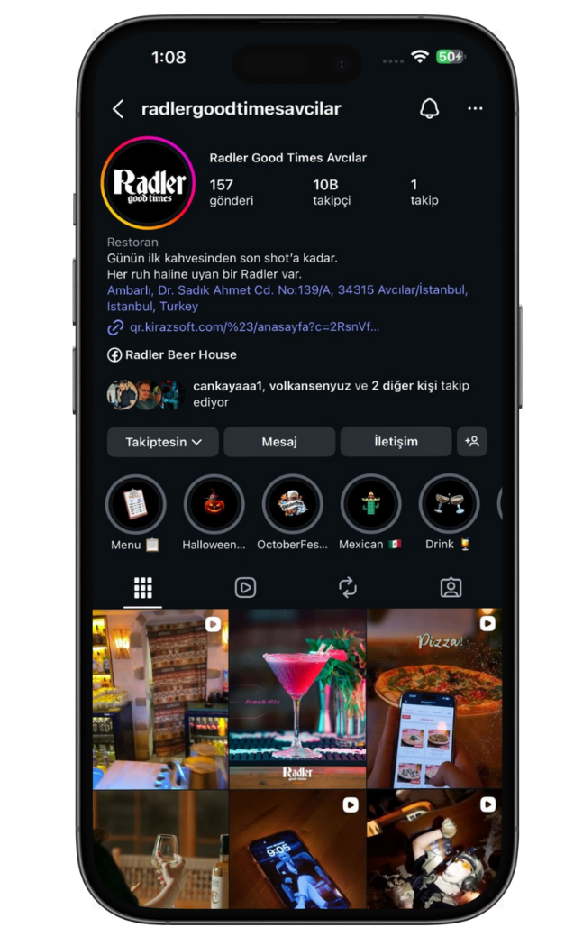 Restaurant Instagram Profile